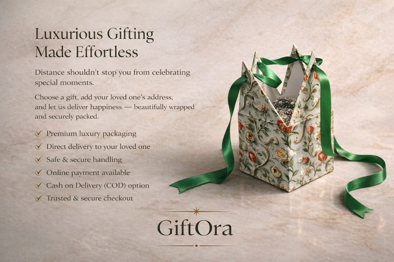 GiftOra Elegant Floral Earring Gift Box – 4 Pairs (Classic Edition)