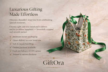 GiftOra Elegant Floral Earring Gift Box – 4 Pairs (Classic Edition)