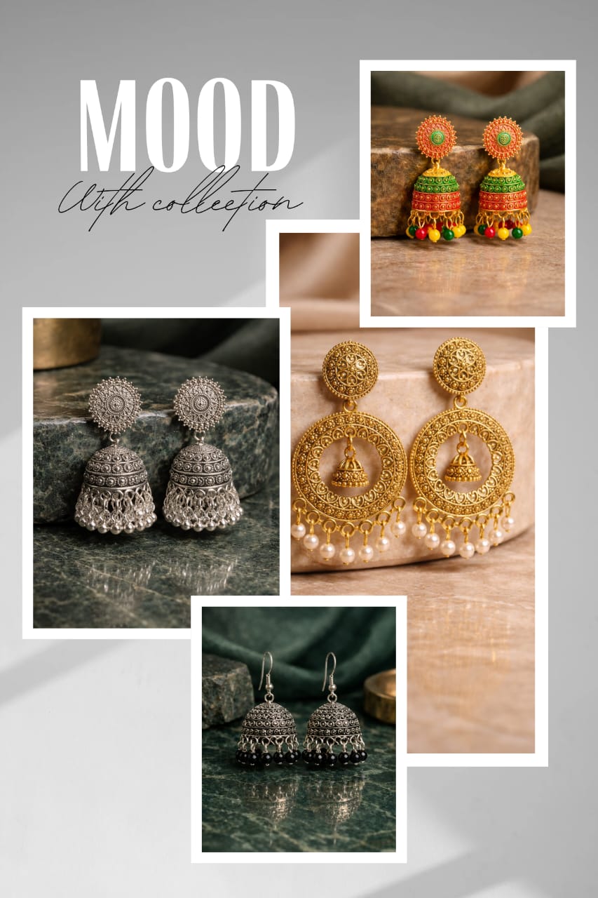 GiftOra Elegant Floral Earring Gift Box – 4 Pairs (Classic Edition)