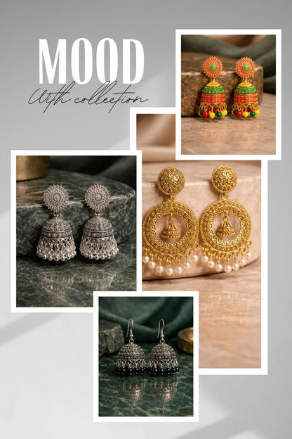 GiftOra Elegant Floral Earring Gift Box – 4 Pairs (Classic Edition)